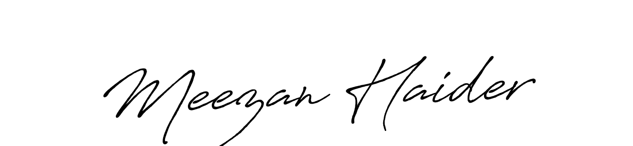 Also You can easily find your signature by using the search form. We will create Meezan Haider name handwritten signature images for you free of cost using Antro_Vectra_Bolder sign style. Meezan Haider signature style 7 images and pictures png