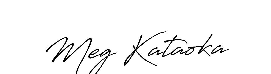 Design your own signature with our free online signature maker. With this signature software, you can create a handwritten (Antro_Vectra_Bolder) signature for name Meg Kataoka. Meg Kataoka signature style 7 images and pictures png