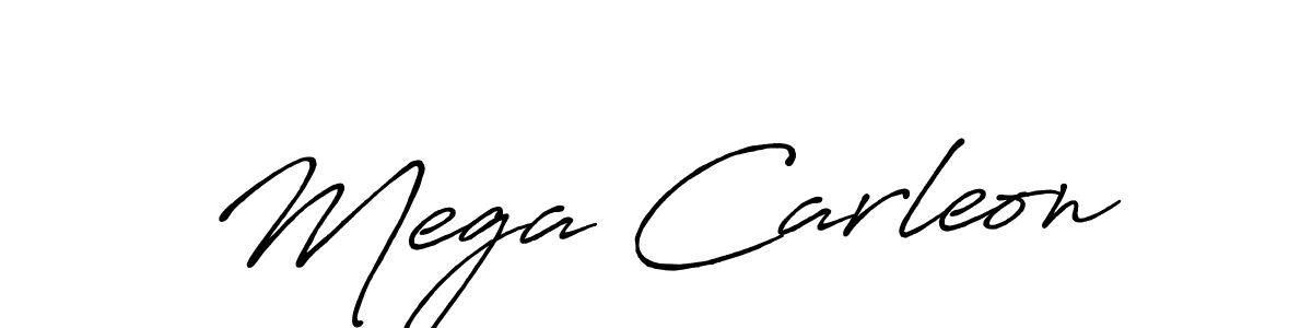 It looks lik you need a new signature style for name Mega Carleon. Design unique handwritten (Antro_Vectra_Bolder) signature with our free signature maker in just a few clicks. Mega Carleon signature style 7 images and pictures png