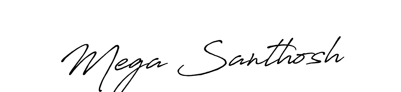 You can use this online signature creator to create a handwritten signature for the name Mega Santhosh. This is the best online autograph maker. Mega Santhosh signature style 7 images and pictures png