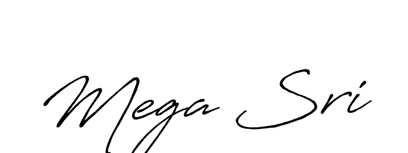 How to make Mega Sri signature? Antro_Vectra_Bolder is a professional autograph style. Create handwritten signature for Mega Sri name. Mega Sri signature style 7 images and pictures png