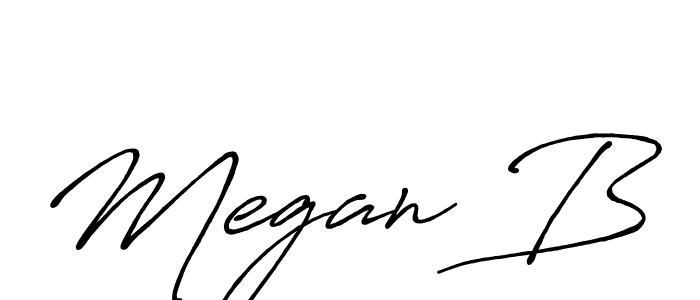 Best and Professional Signature Style for Megan B. Antro_Vectra_Bolder Best Signature Style Collection. Megan B signature style 7 images and pictures png