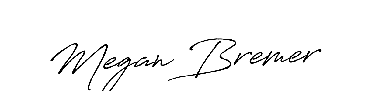 The best way (Antro_Vectra_Bolder) to make a short signature is to pick only two or three words in your name. The name Megan Bremer include a total of six letters. For converting this name. Megan Bremer signature style 7 images and pictures png
