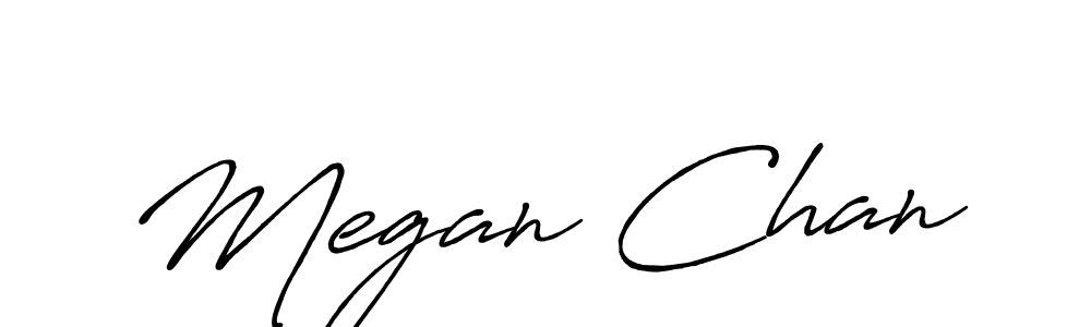 Megan Chan stylish signature style. Best Handwritten Sign (Antro_Vectra_Bolder) for my name. Handwritten Signature Collection Ideas for my name Megan Chan. Megan Chan signature style 7 images and pictures png