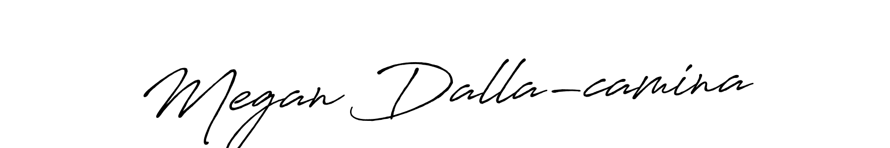 if you are searching for the best signature style for your name Megan Dalla-camina. so please give up your signature search. here we have designed multiple signature styles  using Antro_Vectra_Bolder. Megan Dalla-camina signature style 7 images and pictures png