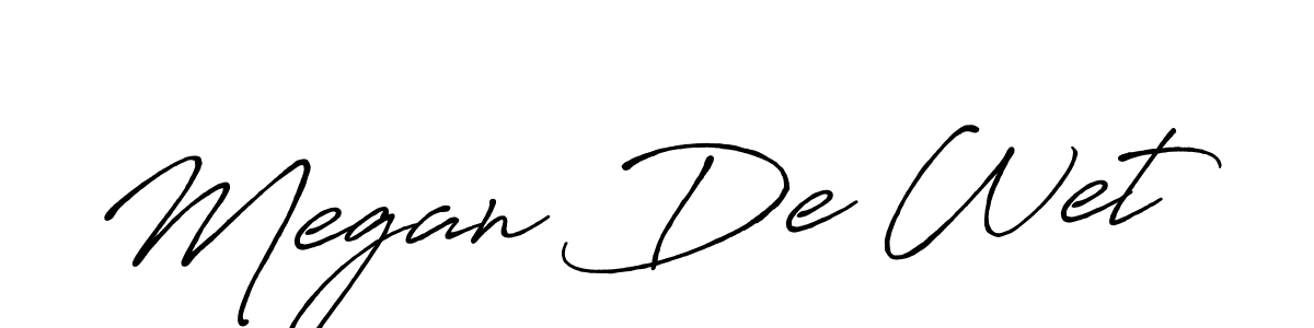 This is the best signature style for the Megan De Wet name. Also you like these signature font (Antro_Vectra_Bolder). Mix name signature. Megan De Wet signature style 7 images and pictures png