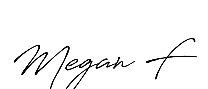 Antro_Vectra_Bolder is a professional signature style that is perfect for those who want to add a touch of class to their signature. It is also a great choice for those who want to make their signature more unique. Get Megan F name to fancy signature for free. Megan F signature style 7 images and pictures png