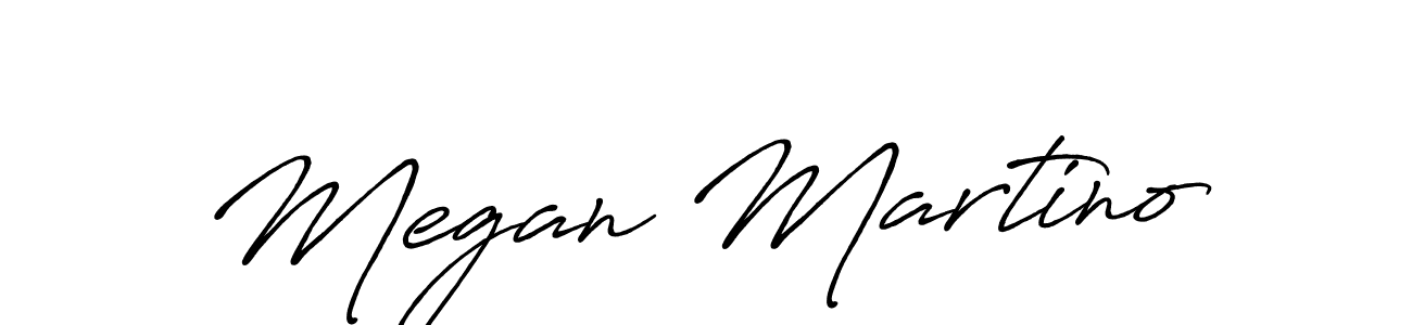 You should practise on your own different ways (Antro_Vectra_Bolder) to write your name (Megan Martino) in signature. don't let someone else do it for you. Megan Martino signature style 7 images and pictures png