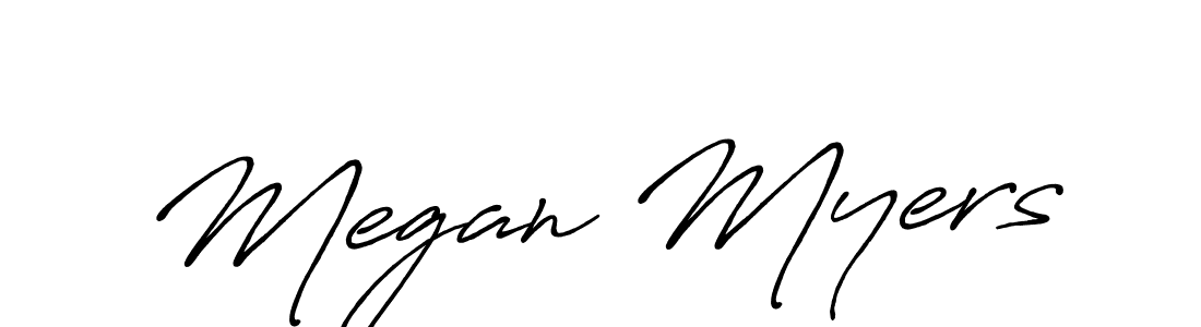 Create a beautiful signature design for name Megan Myers. With this signature (Antro_Vectra_Bolder) fonts, you can make a handwritten signature for free. Megan Myers signature style 7 images and pictures png