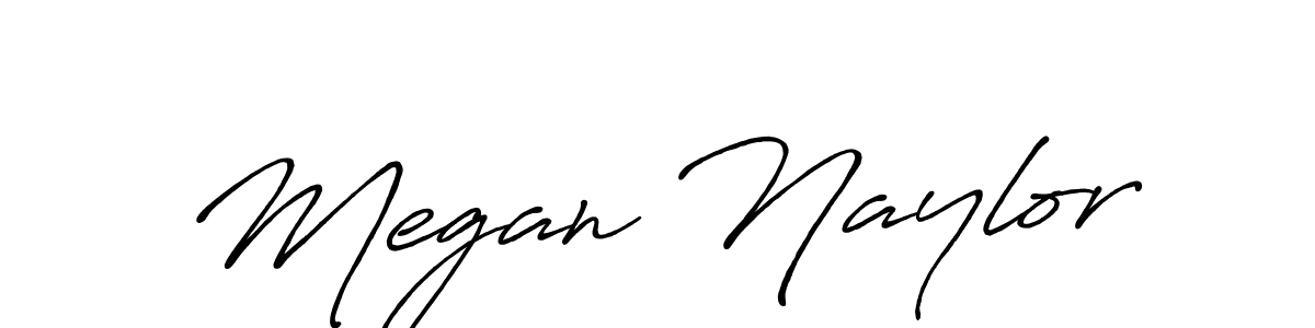 How to make Megan Naylor name signature. Use Antro_Vectra_Bolder style for creating short signs online. This is the latest handwritten sign. Megan Naylor signature style 7 images and pictures png