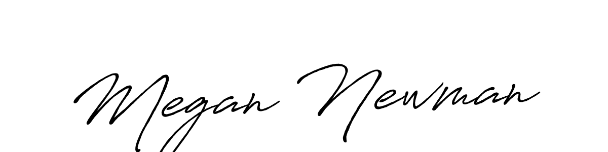 Megan Newman stylish signature style. Best Handwritten Sign (Antro_Vectra_Bolder) for my name. Handwritten Signature Collection Ideas for my name Megan Newman. Megan Newman signature style 7 images and pictures png