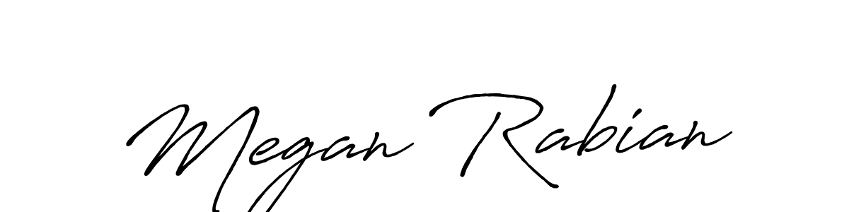 Create a beautiful signature design for name Megan Rabian. With this signature (Antro_Vectra_Bolder) fonts, you can make a handwritten signature for free. Megan Rabian signature style 7 images and pictures png