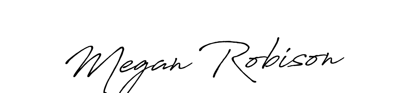 Use a signature maker to create a handwritten signature online. With this signature software, you can design (Antro_Vectra_Bolder) your own signature for name Megan Robison. Megan Robison signature style 7 images and pictures png