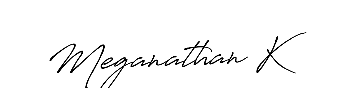 Antro_Vectra_Bolder is a professional signature style that is perfect for those who want to add a touch of class to their signature. It is also a great choice for those who want to make their signature more unique. Get Meganathan K name to fancy signature for free. Meganathan K signature style 7 images and pictures png