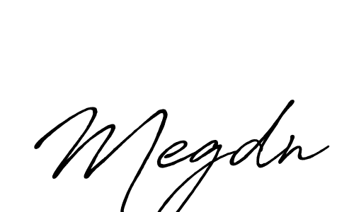 Use a signature maker to create a handwritten signature online. With this signature software, you can design (Antro_Vectra_Bolder) your own signature for name Megdn. Megdn signature style 7 images and pictures png