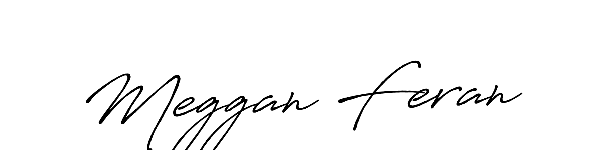 The best way (Antro_Vectra_Bolder) to make a short signature is to pick only two or three words in your name. The name Meggan Feran include a total of six letters. For converting this name. Meggan Feran signature style 7 images and pictures png