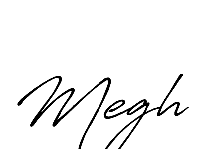 Design your own signature with our free online signature maker. With this signature software, you can create a handwritten (Antro_Vectra_Bolder) signature for name Megh. Megh signature style 7 images and pictures png