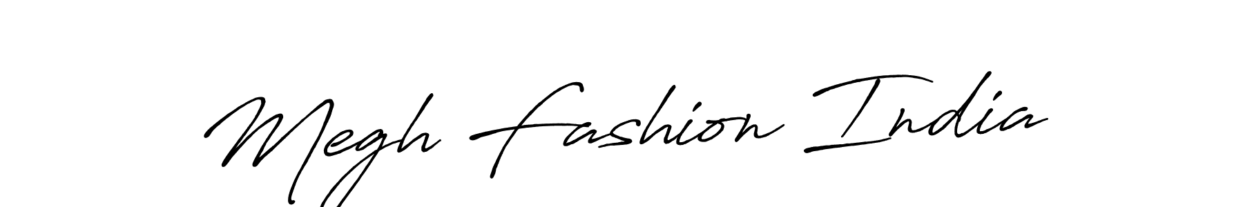 Make a beautiful signature design for name Megh Fashion India. Use this online signature maker to create a handwritten signature for free. Megh Fashion India signature style 7 images and pictures png