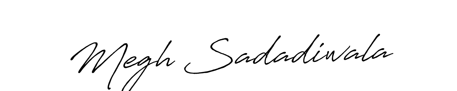 It looks lik you need a new signature style for name Megh Sadadiwala. Design unique handwritten (Antro_Vectra_Bolder) signature with our free signature maker in just a few clicks. Megh Sadadiwala signature style 7 images and pictures png