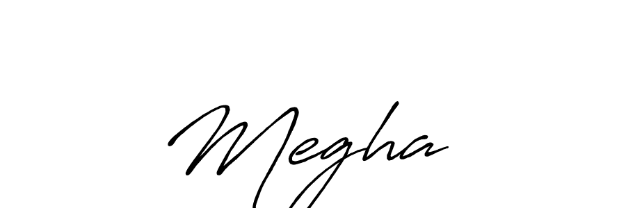 Make a beautiful signature design for name Megha •. With this signature (Antro_Vectra_Bolder) style, you can create a handwritten signature for free. Megha • signature style 7 images and pictures png