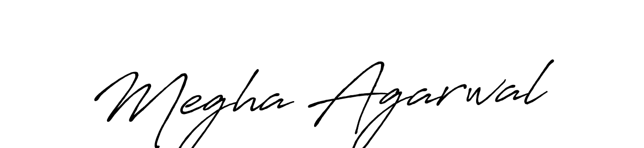 It looks lik you need a new signature style for name Megha Agarwal. Design unique handwritten (Antro_Vectra_Bolder) signature with our free signature maker in just a few clicks. Megha Agarwal signature style 7 images and pictures png