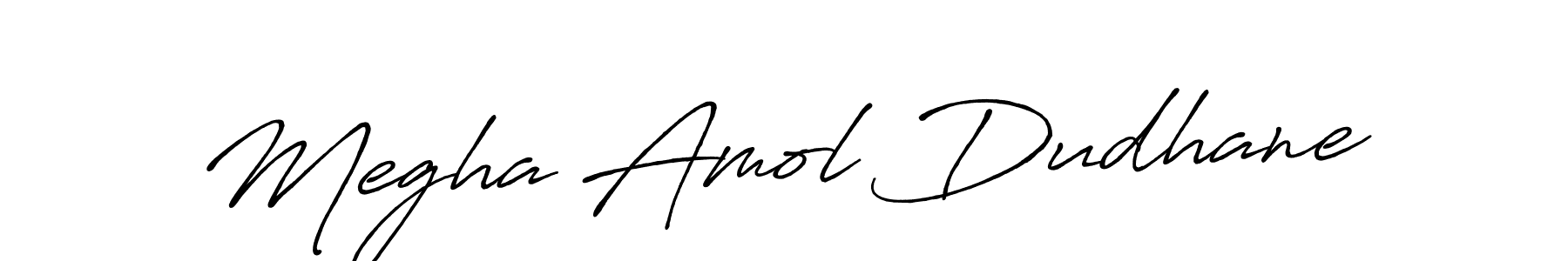 You can use this online signature creator to create a handwritten signature for the name Megha Amol Dudhane. This is the best online autograph maker. Megha Amol Dudhane signature style 7 images and pictures png