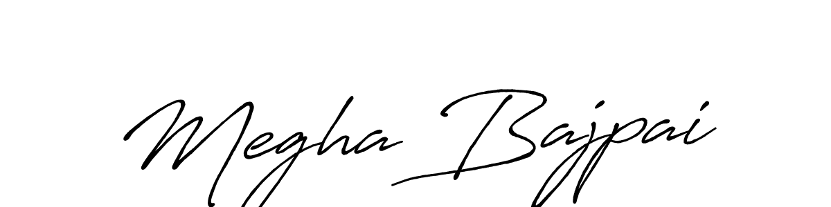 How to Draw Megha Bajpai signature style? Antro_Vectra_Bolder is a latest design signature styles for name Megha Bajpai. Megha Bajpai signature style 7 images and pictures png