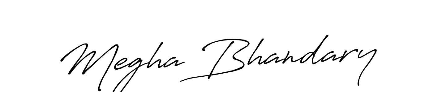 Make a beautiful signature design for name Megha Bhandary. Use this online signature maker to create a handwritten signature for free. Megha Bhandary signature style 7 images and pictures png