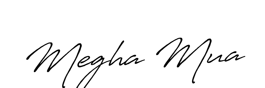 Design your own signature with our free online signature maker. With this signature software, you can create a handwritten (Antro_Vectra_Bolder) signature for name Megha Mua. Megha Mua signature style 7 images and pictures png