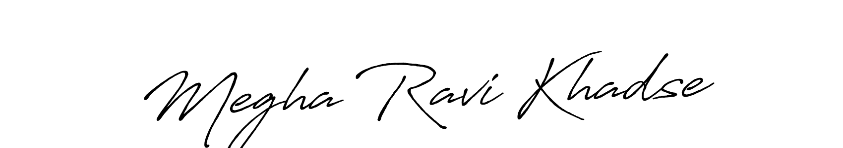 You can use this online signature creator to create a handwritten signature for the name Megha Ravi Khadse. This is the best online autograph maker. Megha Ravi Khadse signature style 7 images and pictures png
