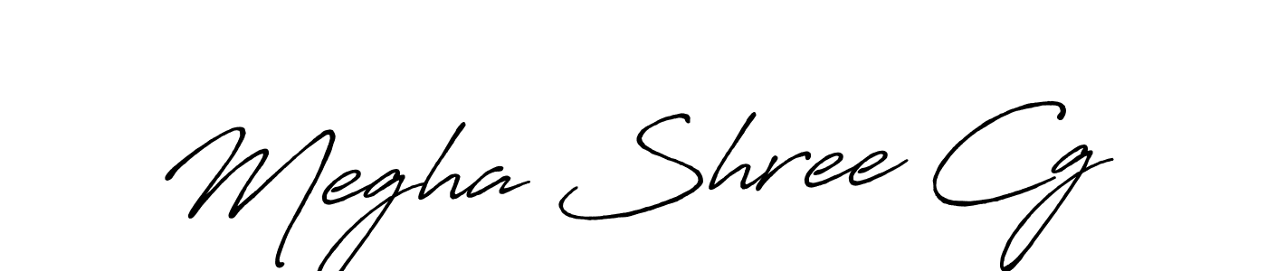 Create a beautiful signature design for name Megha Shree Cg. With this signature (Antro_Vectra_Bolder) fonts, you can make a handwritten signature for free. Megha Shree Cg signature style 7 images and pictures png