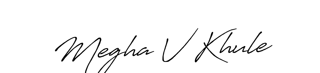 How to make Megha V Khule signature? Antro_Vectra_Bolder is a professional autograph style. Create handwritten signature for Megha V Khule name. Megha V Khule signature style 7 images and pictures png