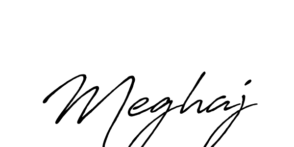 How to make Meghaj signature? Antro_Vectra_Bolder is a professional autograph style. Create handwritten signature for Meghaj name. Meghaj signature style 7 images and pictures png