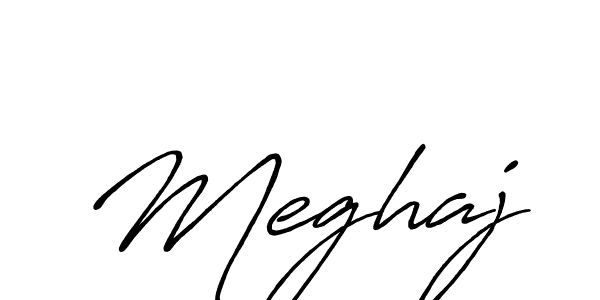 How to make Meghaj signature? Antro_Vectra_Bolder is a professional autograph style. Create handwritten signature for Meghaj name. Meghaj signature style 7 images and pictures png