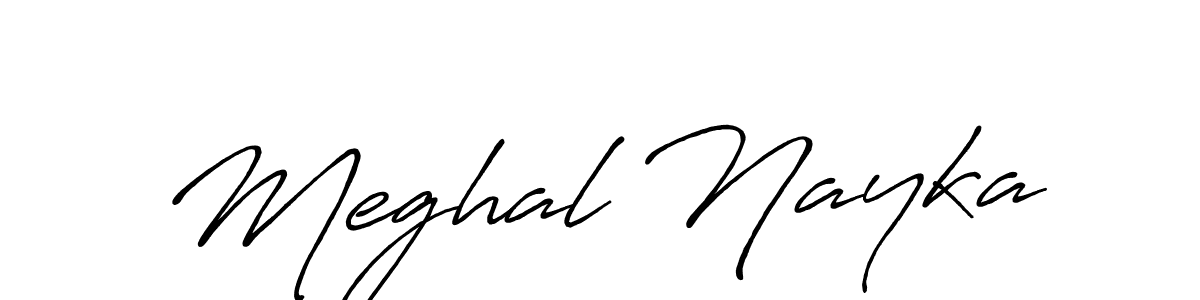 You should practise on your own different ways (Antro_Vectra_Bolder) to write your name (Meghal Nayka) in signature. don't let someone else do it for you. Meghal Nayka signature style 7 images and pictures png