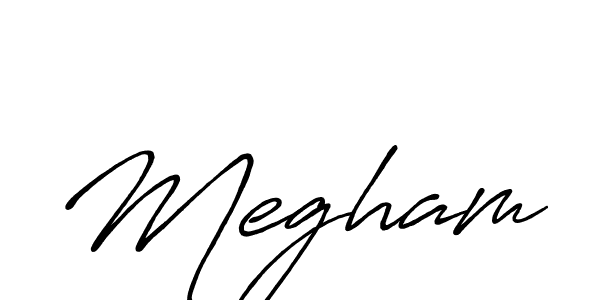 Megham stylish signature style. Best Handwritten Sign (Antro_Vectra_Bolder) for my name. Handwritten Signature Collection Ideas for my name Megham. Megham signature style 7 images and pictures png