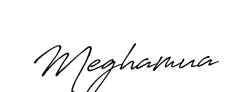 You should practise on your own different ways (Antro_Vectra_Bolder) to write your name (Meghamua) in signature. don't let someone else do it for you. Meghamua signature style 7 images and pictures png