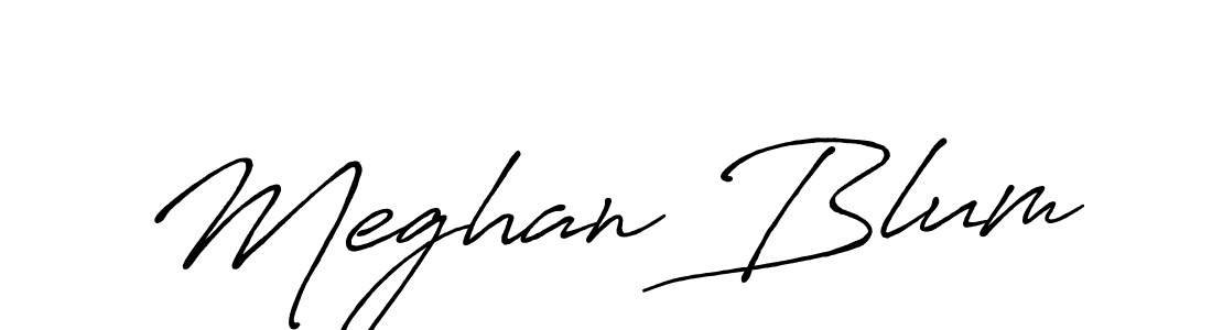 How to make Meghan Blum name signature. Use Antro_Vectra_Bolder style for creating short signs online. This is the latest handwritten sign. Meghan Blum signature style 7 images and pictures png