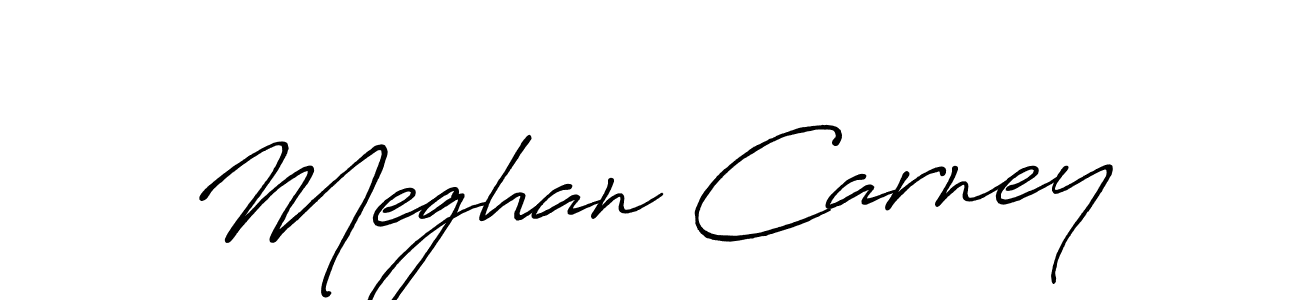 Create a beautiful signature design for name Meghan Carney. With this signature (Antro_Vectra_Bolder) fonts, you can make a handwritten signature for free. Meghan Carney signature style 7 images and pictures png
