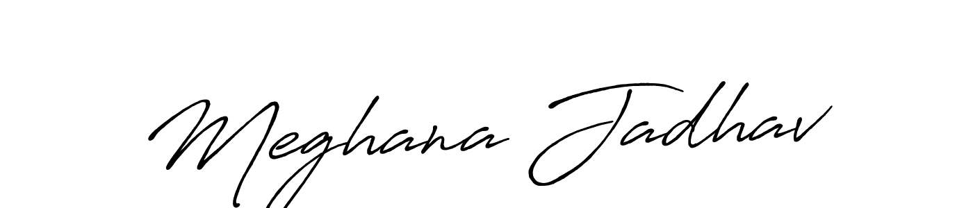 It looks lik you need a new signature style for name Meghana Jadhav. Design unique handwritten (Antro_Vectra_Bolder) signature with our free signature maker in just a few clicks. Meghana Jadhav signature style 7 images and pictures png