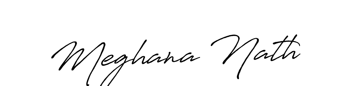 Make a beautiful signature design for name Meghana Nath. Use this online signature maker to create a handwritten signature for free. Meghana Nath signature style 7 images and pictures png