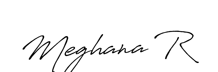 How to make Meghana R signature? Antro_Vectra_Bolder is a professional autograph style. Create handwritten signature for Meghana R name. Meghana R signature style 7 images and pictures png
