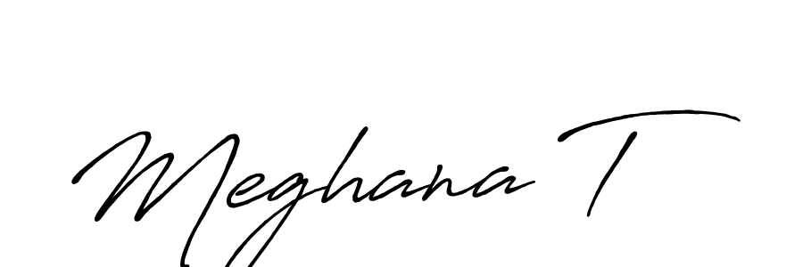 This is the best signature style for the Meghana T name. Also you like these signature font (Antro_Vectra_Bolder). Mix name signature. Meghana T signature style 7 images and pictures png