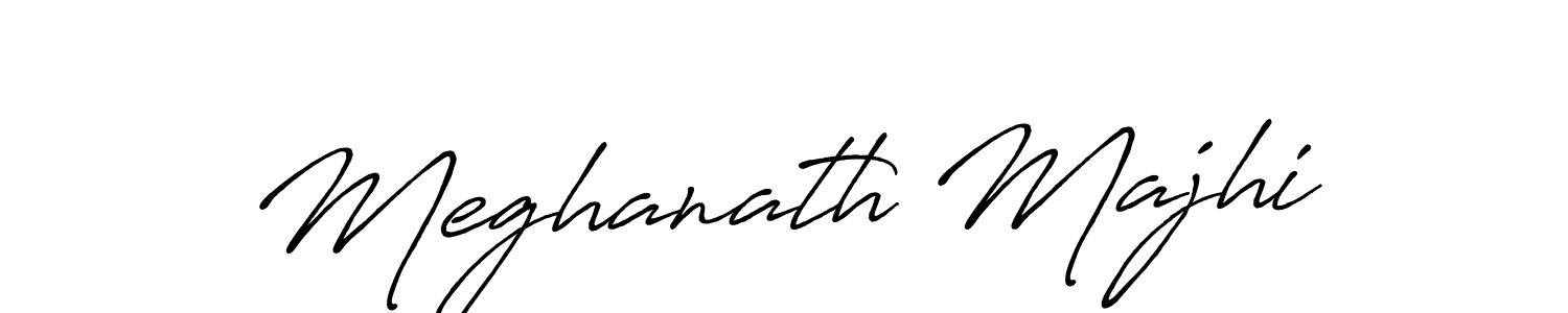 if you are searching for the best signature style for your name Meghanath Majhi. so please give up your signature search. here we have designed multiple signature styles  using Antro_Vectra_Bolder. Meghanath Majhi signature style 7 images and pictures png