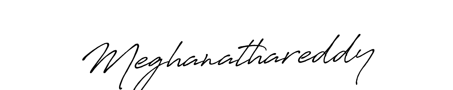 Also we have Meghanathareddy name is the best signature style. Create professional handwritten signature collection using Antro_Vectra_Bolder autograph style. Meghanathareddy signature style 7 images and pictures png