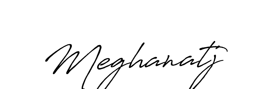 Meghanatj stylish signature style. Best Handwritten Sign (Antro_Vectra_Bolder) for my name. Handwritten Signature Collection Ideas for my name Meghanatj. Meghanatj signature style 7 images and pictures png