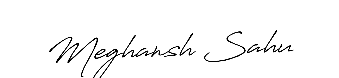 Also we have Meghansh Sahu name is the best signature style. Create professional handwritten signature collection using Antro_Vectra_Bolder autograph style. Meghansh Sahu signature style 7 images and pictures png