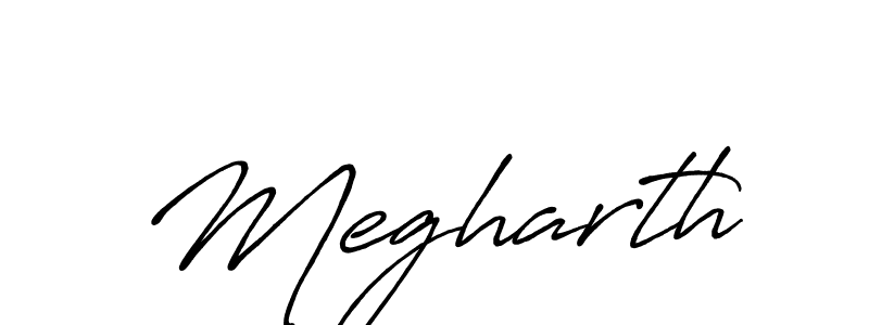 Design your own signature with our free online signature maker. With this signature software, you can create a handwritten (Antro_Vectra_Bolder) signature for name Megharth. Megharth signature style 7 images and pictures png