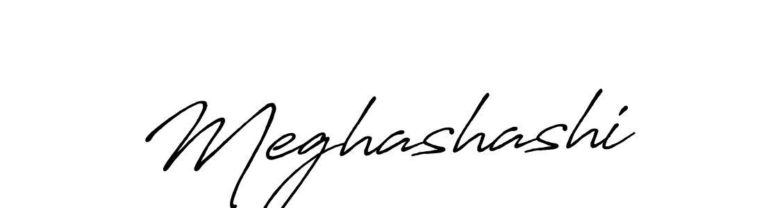 Also we have Meghashashi name is the best signature style. Create professional handwritten signature collection using Antro_Vectra_Bolder autograph style. Meghashashi signature style 7 images and pictures png