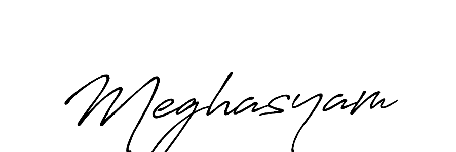 Meghasyam stylish signature style. Best Handwritten Sign (Antro_Vectra_Bolder) for my name. Handwritten Signature Collection Ideas for my name Meghasyam. Meghasyam signature style 7 images and pictures png